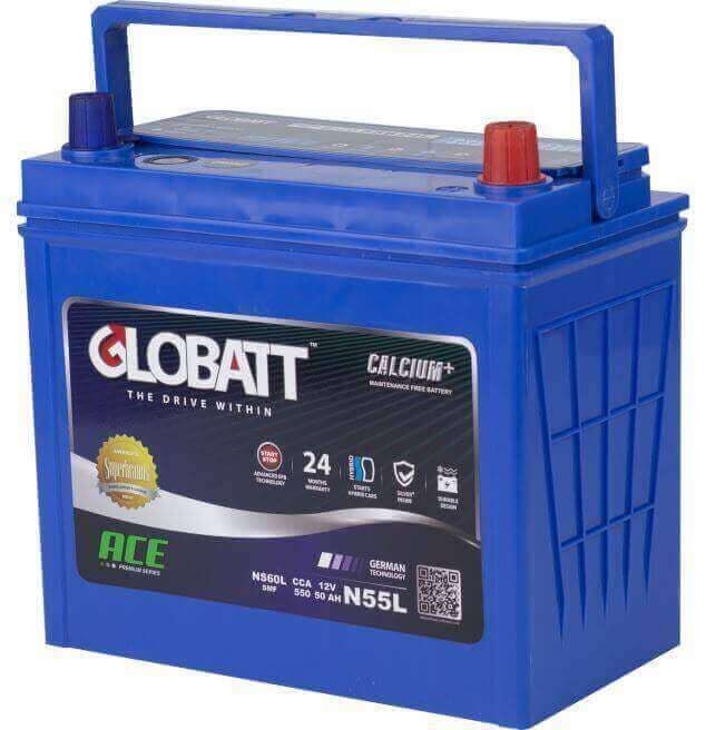 Globatt ACE G ACE NS60L/N55L Start-Stop AGM Battery 2