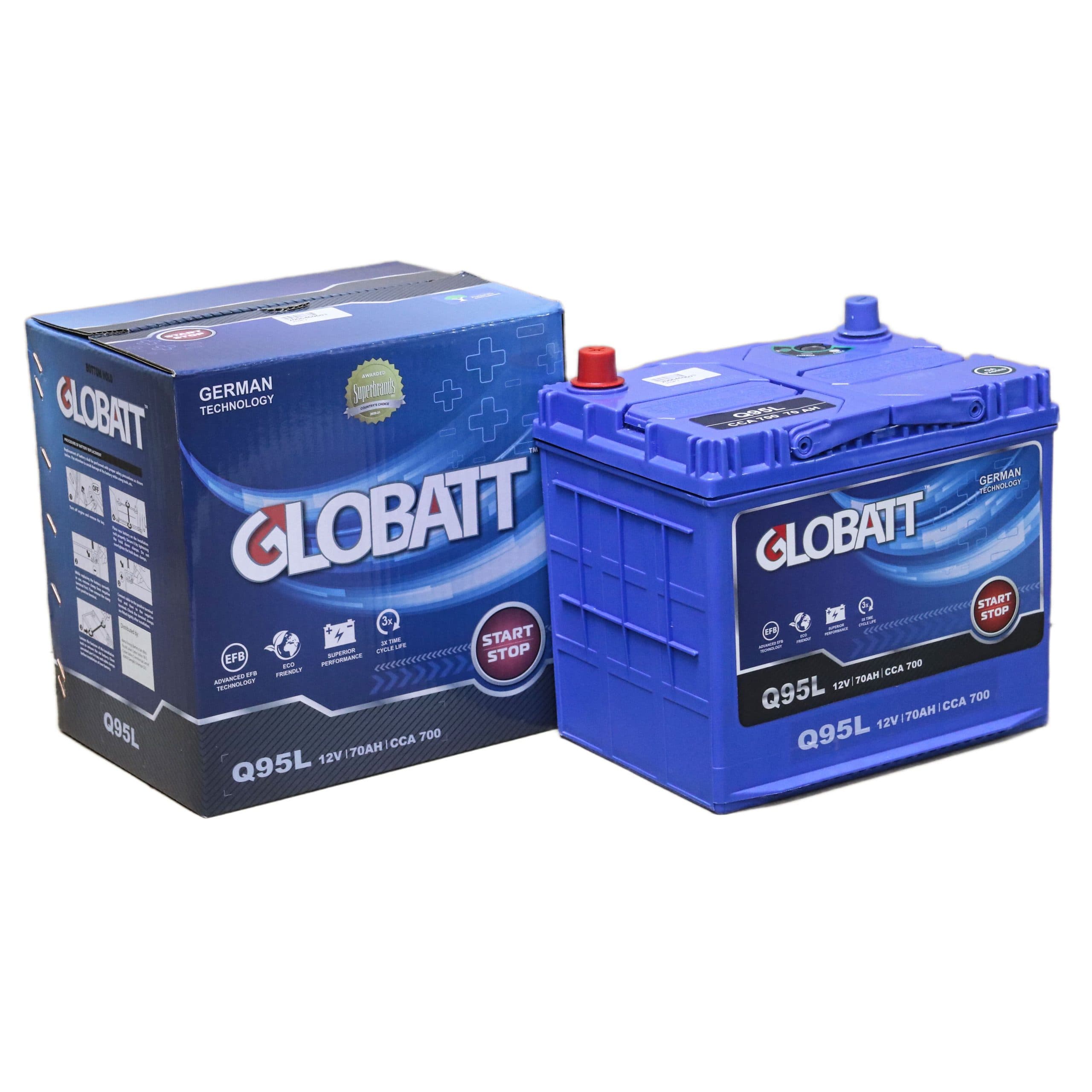 Globatt Race EFB Q95/L Start-Stop Vehicle Battery