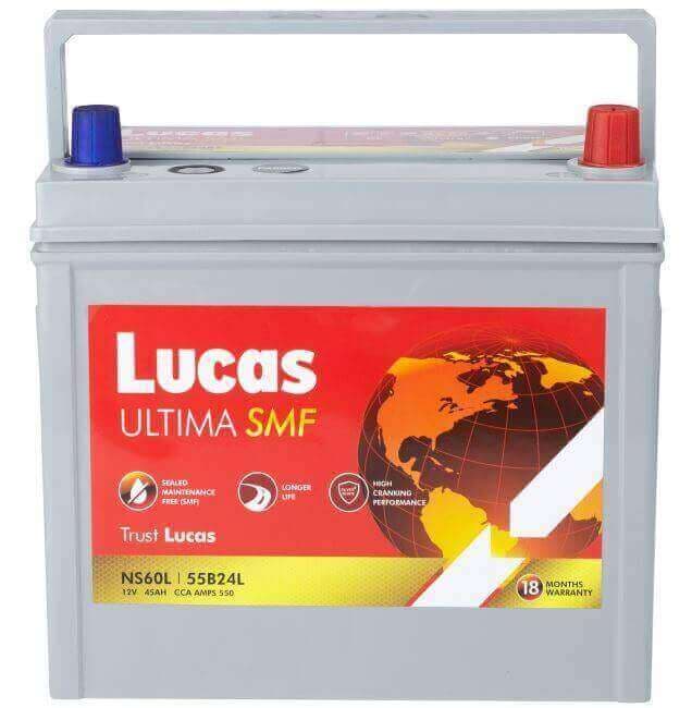 Lucas Ultima ULT NS60/S/L Sealed Maintenance Free Battery 2
