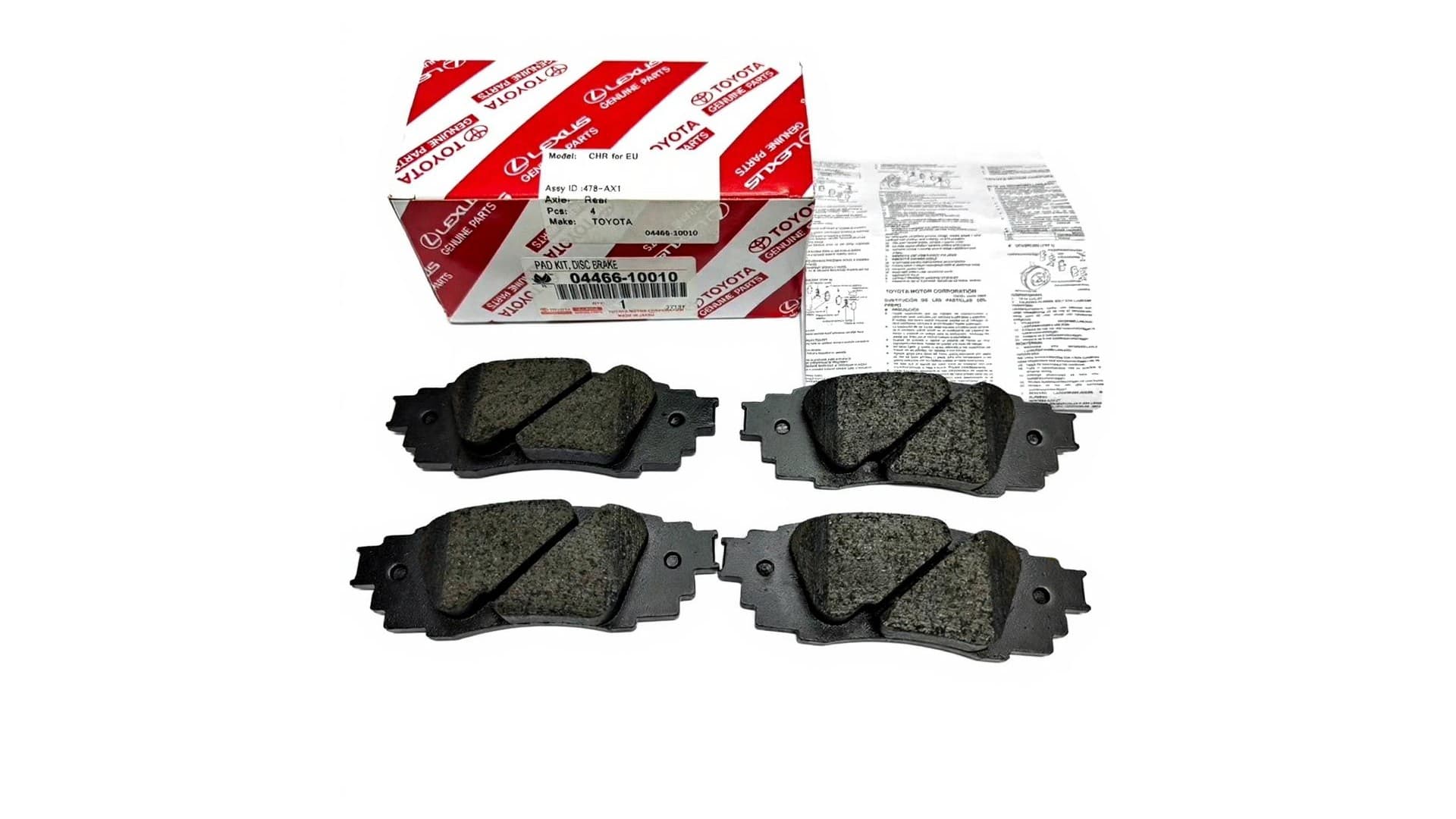 Toyota Brake Pad Rear – C-HR 3