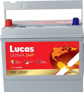 Lucas Ultima ULT N50Z/L Maintenance Free Automotive Battery