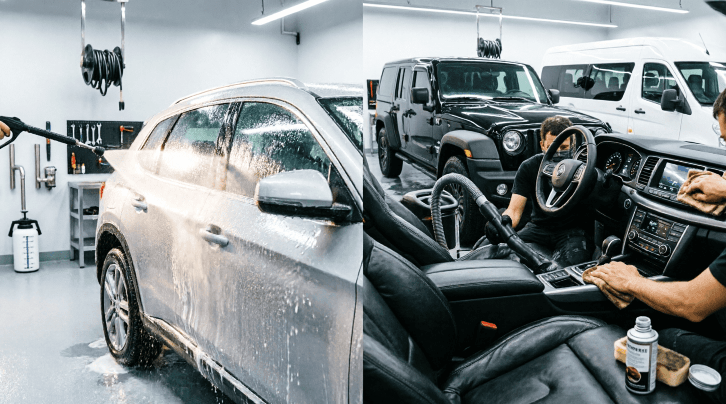 Complete Interior & Exterior Cleaning – SUV, Jeep & Microbus