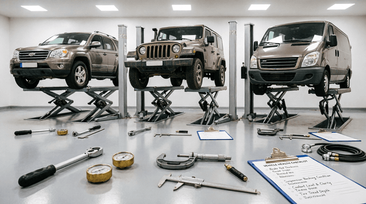 Comprehensive Vehicle Health Assessment – SUV, Jeep & Microbus