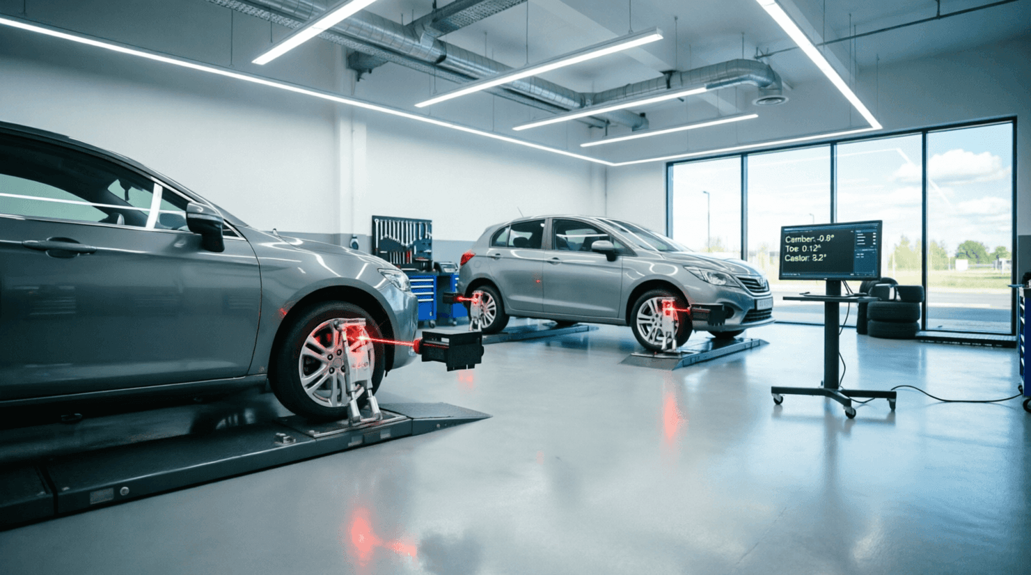 Computerized Wheel Alignment Inspection – Sedan & Hatchback