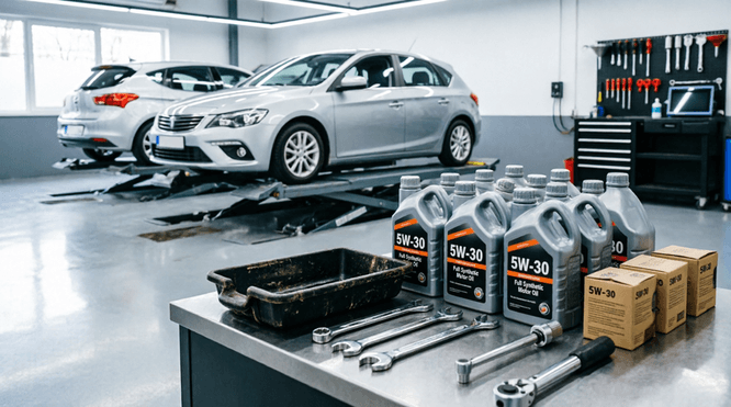 Oil & Filter Replacement Service – Sedan & Hatchback