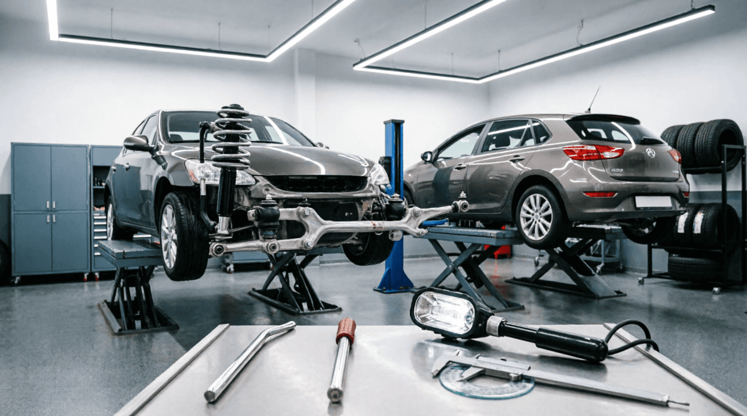 Steering & Suspension Diagnostic & Safety Inspection – Sedan & Hatchback